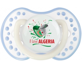 I love algeria design 3 Tétine LOVI Dynamic Blanc-cyan classique