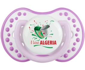 I love algeria design 3 Tétine LOVI Dynamic Blanc-mauve classique