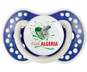 I love algeria design 3 Tétine LOVI Dynamic Bleu-marine phosphorescente
