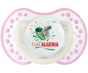 I love algeria design 3 Tétine LOVI Dynamic Blanc-rose phosphorescente