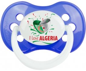 I love algeria design 3 Sucette Anatomique Bleu classique