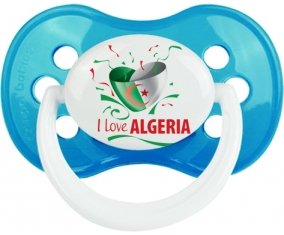 I love algeria design 3 Sucette Anatomique Cyan classique