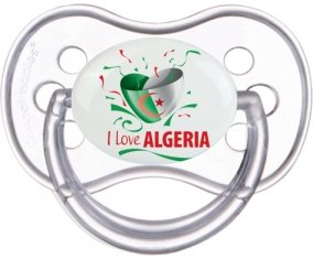 I love algeria design 3 Sucette Anatomique Transparente classique