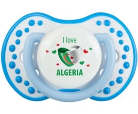 I love algeria design 4 Sucette LOVI Dynamic Blanc-bleu phosphorescente
