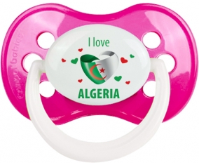 I love algeria design 4 Tétine Anatomique Rose foncé classique