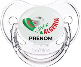 I love algeria avec prénom Sucette Physiologique Transparent classique