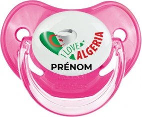 I love algeria avec prénom Sucette Physiologique Rose classique