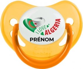I love algeria avec prénom Sucette Physiologique Jaune phosphorescente