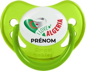 I love algeria avec prénom Sucette Physiologique Vert phosphorescente