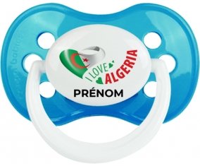 I love algeria avec prénom Sucette Anatomique Cyan classique