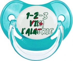 1 - 2 - 3 Viva L'algérie Sucette Physiologique Bleue classique