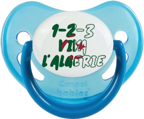 1 - 2 - 3 Viva L'algérie Sucette Physiologique Bleue phosphorescente