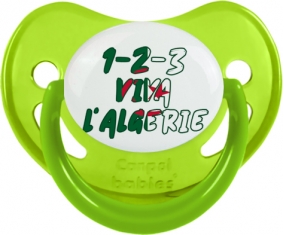 1 - 2 - 3 Viva L'algérie Sucette Physiologique Vert phosphorescente