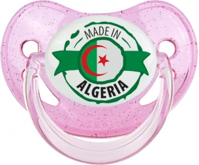 Made in Algeria design 2 Tétine Physiologique Rose à paillette
