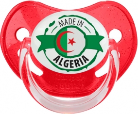 Made in Algeria design 2 Tétine Physiologique Rouge à paillette