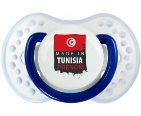 Made in Tunisia avec prénom Sucette LOVI Dynamic Marine-blanc-bleu classique
