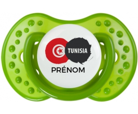 Drapeau Tunisia avec prénom : Sucette LOVI Dynamic personnalisée