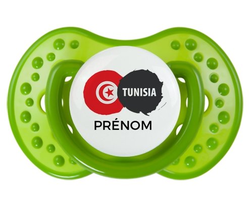 Drapeau Tunisia avec prénom Sucete LOVI Dynamic Vert classique