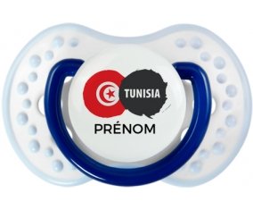 Drapeau Tunisia avec prénom Sucete LOVI Dynamic Marine-blanc-bleu classique