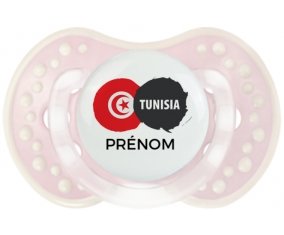 Drapeau Tunisia avec prénom Sucete LOVI Dynamic Retro-rose-tendre classique