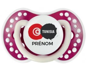 Drapeau Tunisia avec prénom Sucete LOVI Dynamic Fuchsia phosphorescente