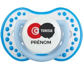 Drapeau Tunisia avec prénom Sucete LOVI Dynamic Blanc-bleu phosphorescente