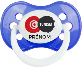 Drapeau Tunisia avec prénom Sucete Anatomique Bleu classique