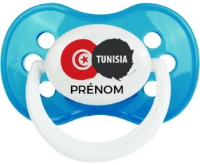 Drapeau Tunisia avec prénom Sucete Anatomique Cyan classique