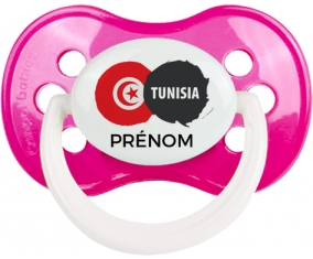 Drapeau Tunisia avec prénom Sucete Anatomique Rose foncé classique