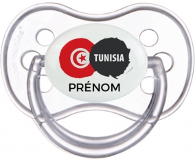 Drapeau Tunisia avec prénom Sucete Anatomique Transparente classique