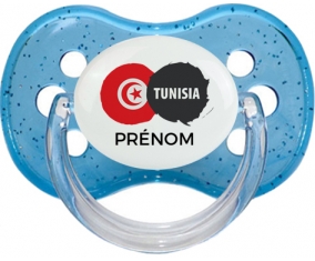 Drapeau Tunisia avec prénom : Sucette Cerise personnalisée