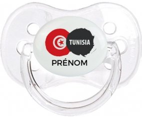 Drapeau Tunisia avec prénom Sucete Cerise Transparent classique