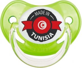 Made in Tunisia design 1 avec prénom Sucete Physiologique Vert classique