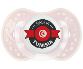 Made in Tunisia design 1 avec prénom Tétine LOVI Dynamic Retro-rose-tendre classique