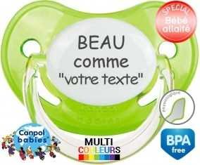 Beau comme... + prénom: Sucette Physiologique-su7.fr