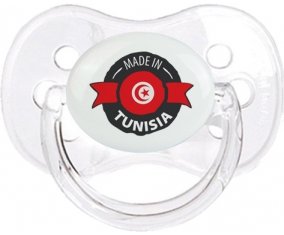 Made in Tunisia design 1 avec prénom Sucette Cerise Transparent classique