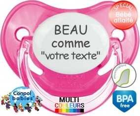 Beau comme... + prénom: Sucette Physiologique-su7.fr