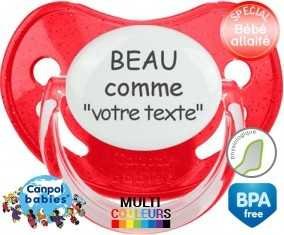 Beau comme... + prénom: Sucette Physiologique-su7.fr
