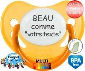 Beau comme... + prénom: Sucette Physiologique-su7.fr