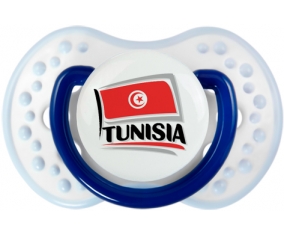 Flag Tunisia design 1 Tétine LOVI Dynamic Marine-blanc-bleu classique
