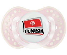 Flag Tunisia design 1 Tétine LOVI Dynamic Retro-rose-tendre classique