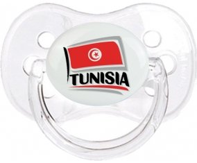 Flag Tunisia design 1 Sucette Cerise Transparent classique