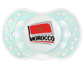 Flag Morocco design 1 Sucette LOVI Dynamic Retro-turquoise-lagon classique