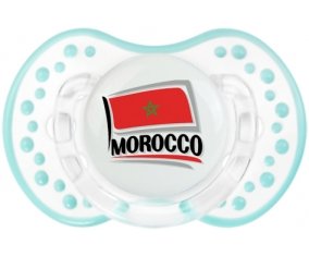 Flag Morocco design 1 Sucette LOVI Dynamic Retro-blanc-lagon classique