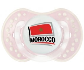 Flag Morocco design 1 Sucette LOVI Dynamic Retro-rose-tendre classique