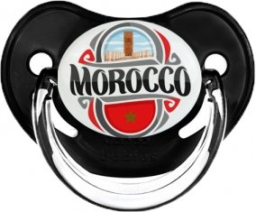 Flag Morocco design 2 Tétine Physiologique Noir classique