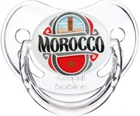 Flag Morocco design 2 Tétine Physiologique Transparent classique