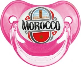 Flag Morocco design 2 Tétine Physiologique Rose classique