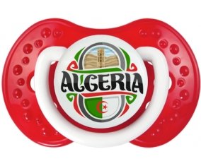 Flag Algeria design 2 Tétine LOVI Dynamic Blanc-rouge classique