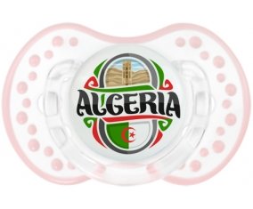 Flag Algeria design 2 Tétine LOVI Dynamic Retro-blanc-rose-tendre classique
